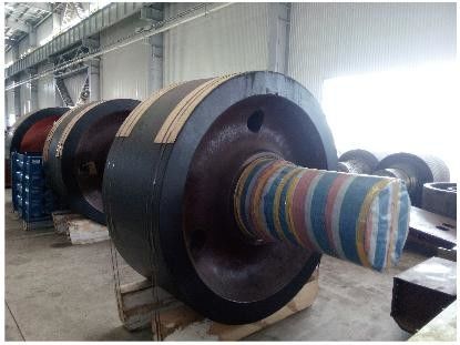 Cement  Rotary  Kiln  Supporting  Roller  Forging  Parts   45  Steel