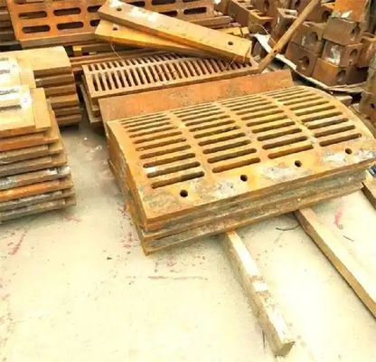 उच्च मैंगनीज स्टील क्रशर लाइनर खनन मशीनरी के भाग