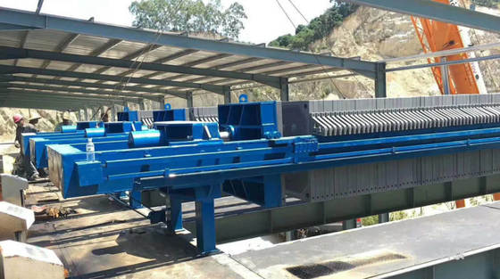 स्थिर संचालन मैनुअल पुल प्लेट हाइड्रोलिक धँसा फिल्टर प्रेस