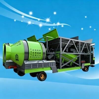 कॉम्पैक्ट संरचना JZM श्रृंखला मोबाइल ड्रम मिक्सिंग प्लांट सटीक वजन कंक्रीट मिक्सर स्टेशन सीमेंट प्लांट उपकरण
