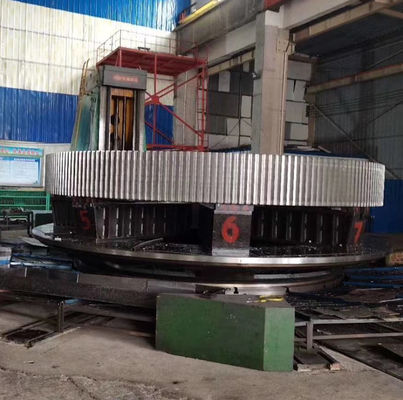 सीमेंट संयंत्र के लिए फोर्जिंग स्टील लार्ज डाया 16000 मिमी रोटरी भट्ठा गिरथ गियर