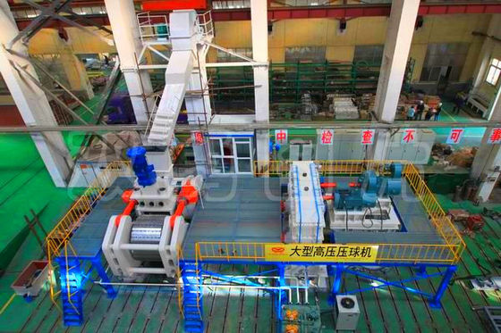 कोल्ड/हॉट ब्रिकेट मशीन 100TPH मेटलर्जी मशीन और बॉल प्रेस मशीन