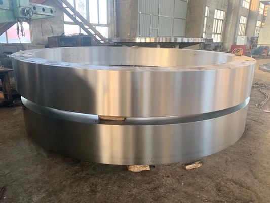 रोटरी भट्ठा स्पेयर पार्ट्स 42CrMo सीमेंट रोटरी भट्ठा टायर बड़े व्यास कास्टिंग स्टील